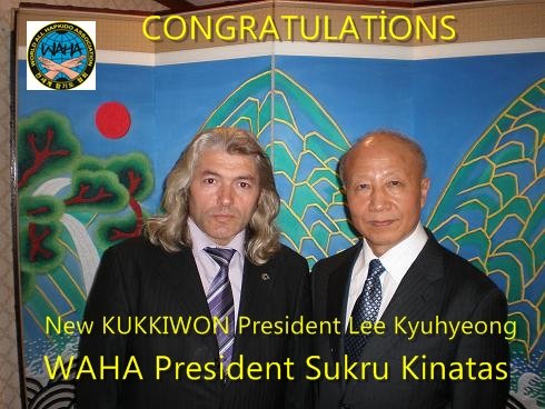 Kukkiwon Yeni Başkanı Lee Kyuhyeong'a Tebrik